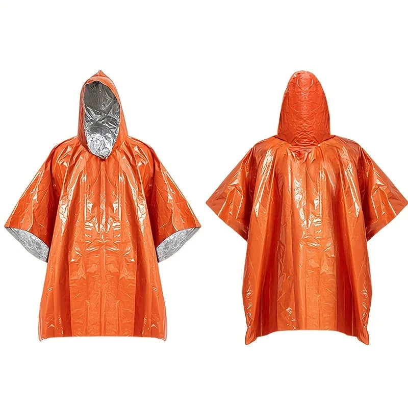 Heavy Duty Emergency Rain Poncho with Hood - JustUsRacers