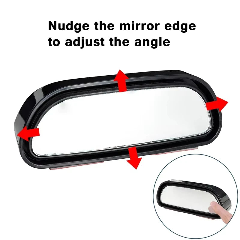 Adjustable Wide-Angle Side Rear Convex Mirror - JustUsRacers