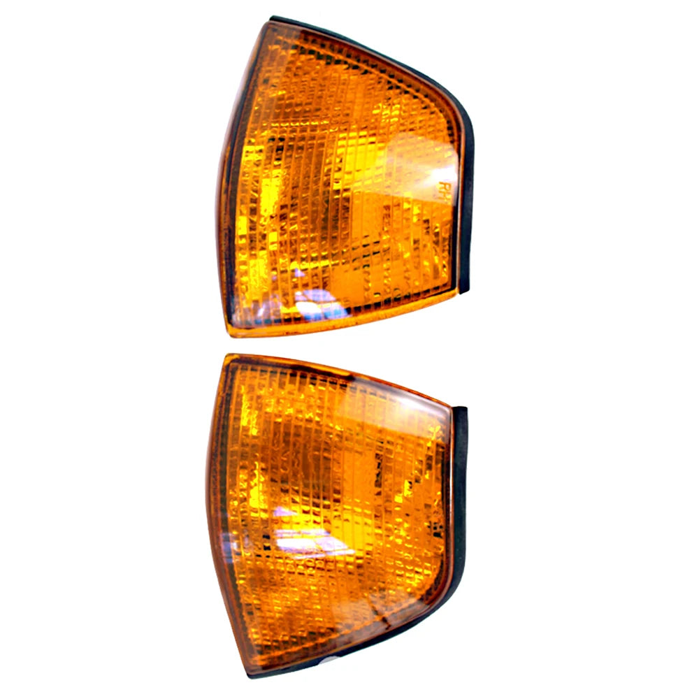 "Two amber LED corner lights for BMW E36 models (1992-1998)."