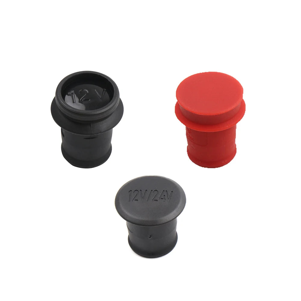 Two pieces of transparent acrylic push buttons with push-to-activate functionality.