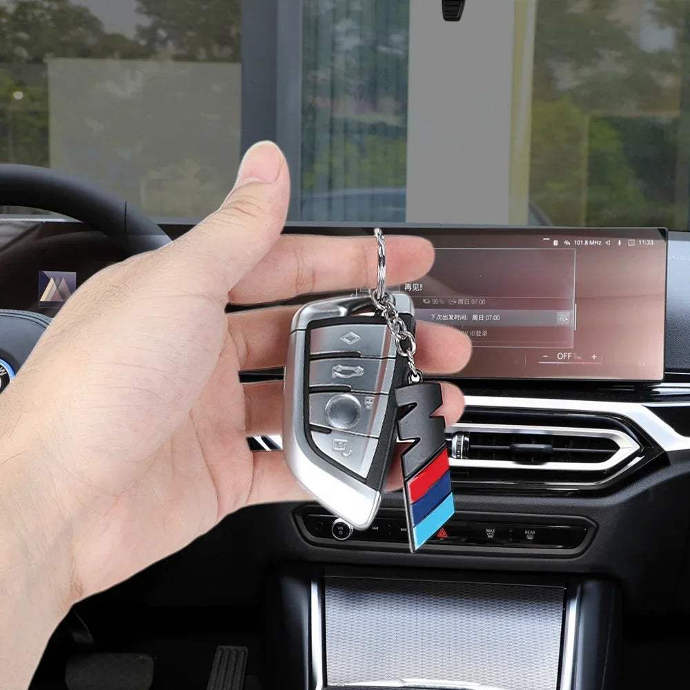 BMW M Logo keychain featuring an authentic metal key representing E36, E39, and E46 models.