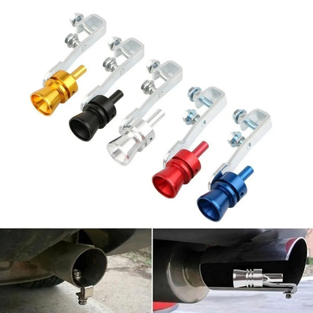 "Four sets of universal axle bolts included with the Turbo Sound Whistle car exhaust simulator for sizes S, M, L, XL."