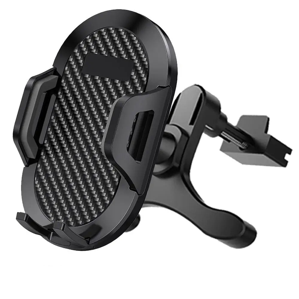 Suction cup car mount. Securely holds phone for GPS navigation or hands-free calls. Works with most devices up to 80mm wide. 