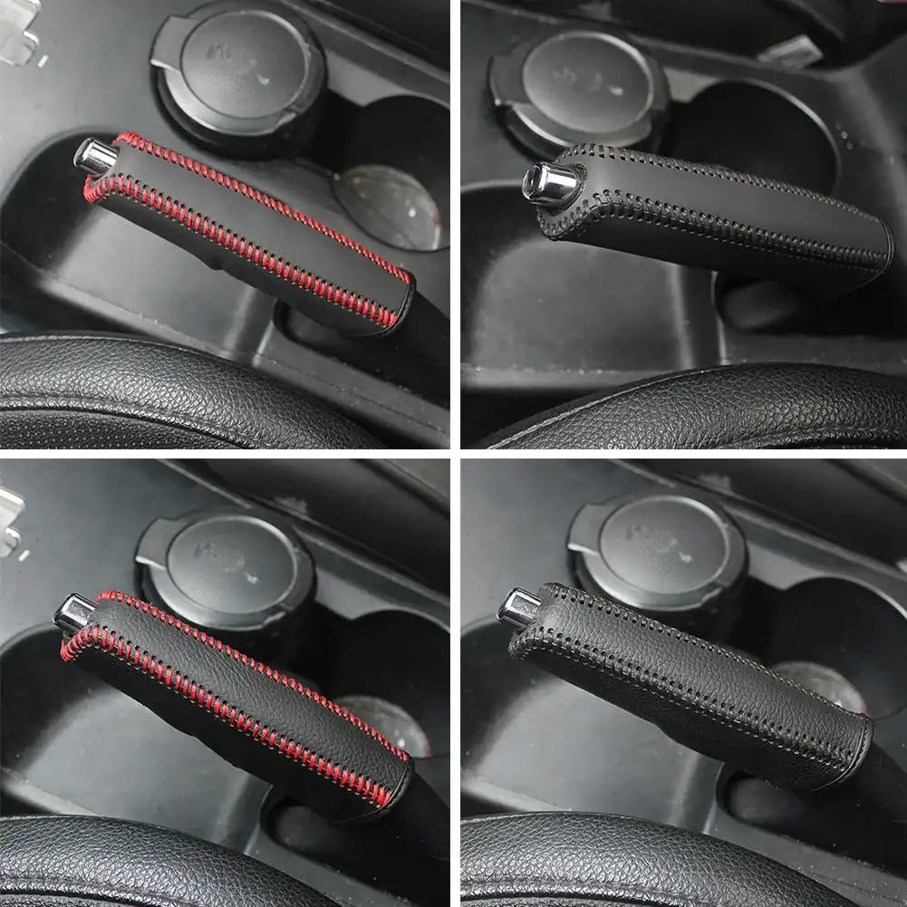 PU Leather Car Handbrake and Gear Shift Cover - JustUsRacers