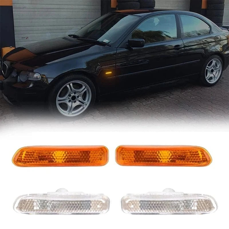 Side Marker Turn Signal Lights 63132228591 63132228592 For BMW 3 Series E46 1999-2001 - JustUsRacers