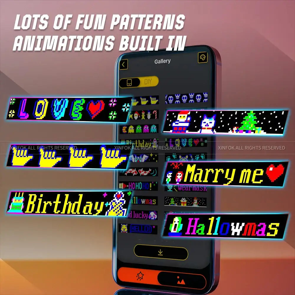 LED Scrolling Sign for Car - JustUsRacers