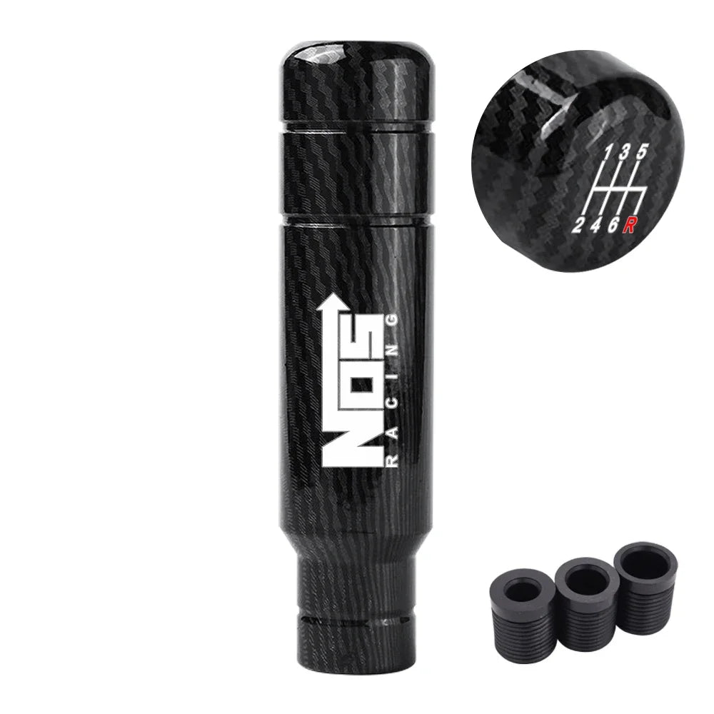 Racing NOS Carbon Fiber 13cm Universal JDM Gear Shift Knob - JustUsRacers