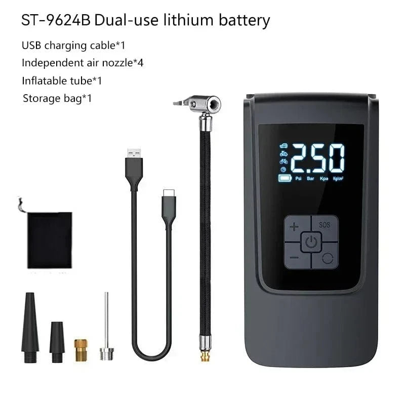 Portable Inflatable Air Pump Car Tire Inflator - JustUsRacers