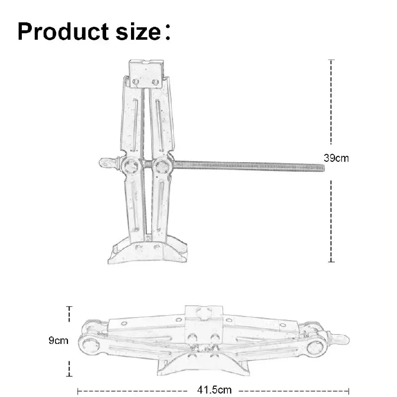 Car Jack 2T/2.5T Portable Hand-Cranked Scissor Jack - JustUsRacers