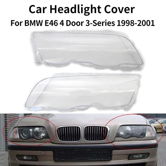 Car Headlight Cover for BMW E46 3-Series (1998–2001, 4-Door) - JustUsRacers