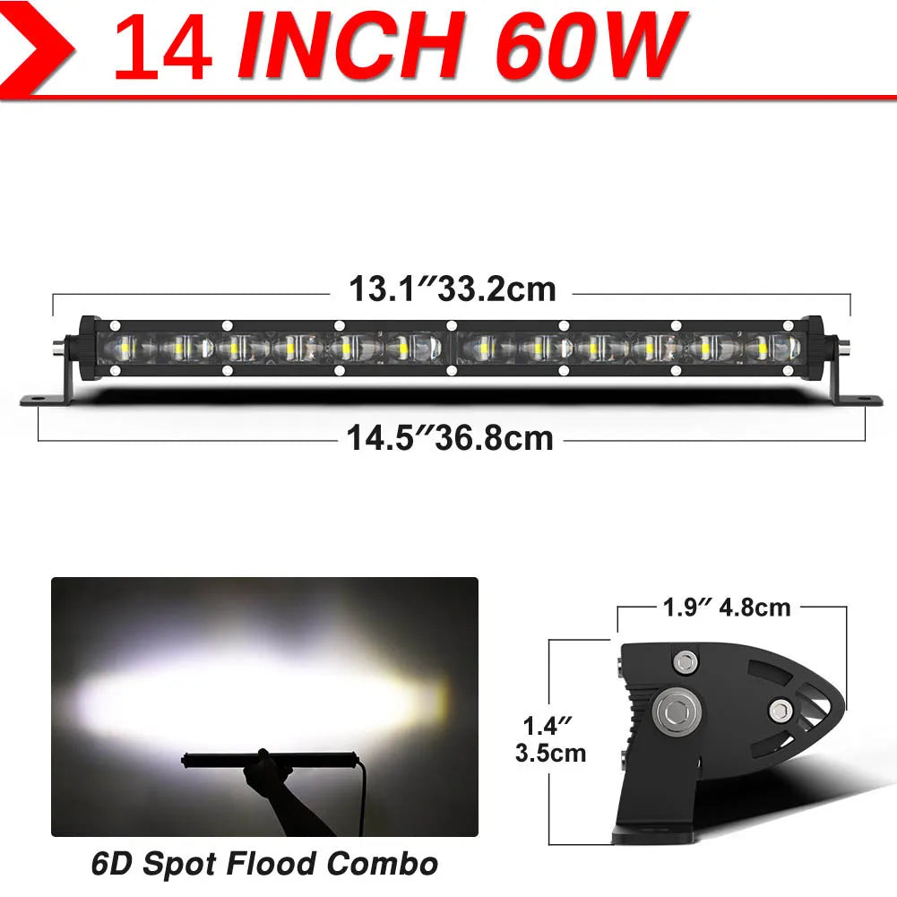 6D Ultra Strip LED Light Bar - JustUsRacers