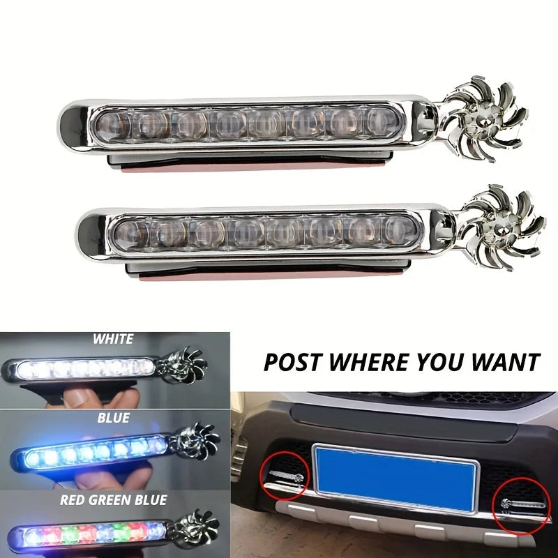 Python-controlled LED lights for automotive or events. Fog-resistant, sold in pairs. Suitable for Ford Focus and similar mode