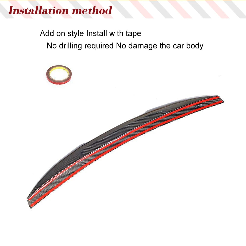 Carbon Fiber Highkick Trunk Spoiler for BMW E46 Sedan (1998-2005)