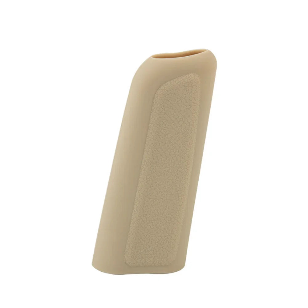 Tan Universal Silicone handbrake cover set with anti-slip interior.
