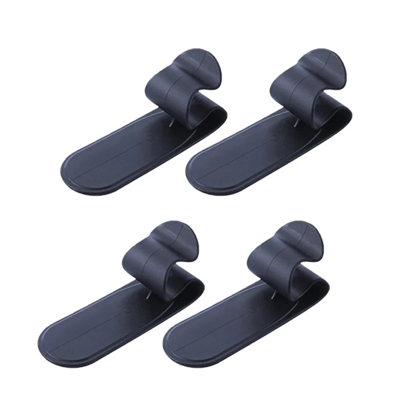 'Car trunk umbrella holder with 3 black hook mounts. Fits various door types.'