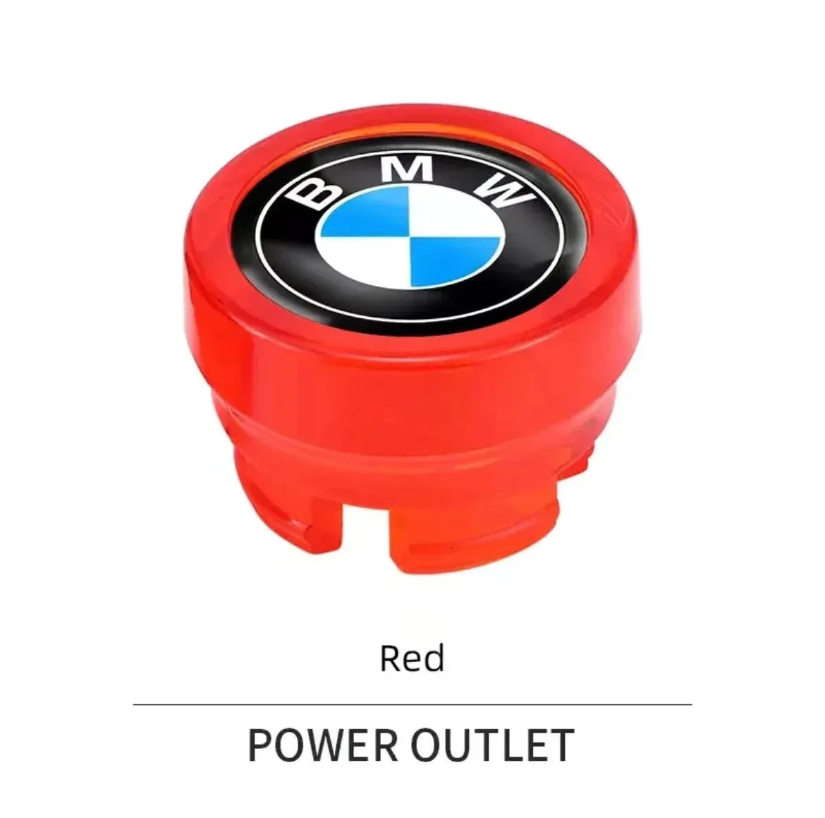 "BMW Power Switch in a vibrant red finish" or "Red BMW Power Switch for vehicle accessories"