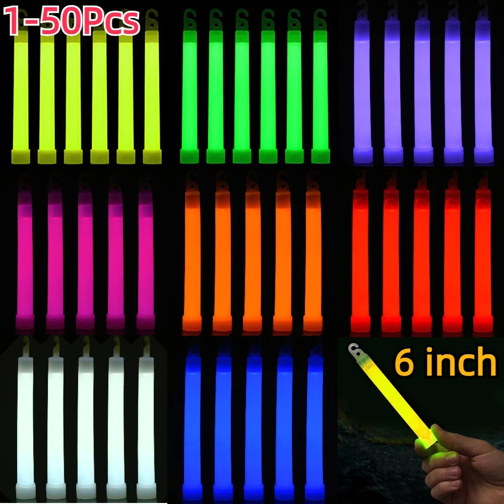 "5-piece military-grade glow sticks in this emergency SOS kit for camping, hiking, and outdoor activities or car safety."