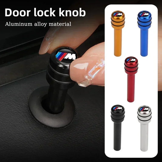 Set of 2 BMW door lock knob pins for E36, E46, and E90 models. Replace worn or damaged parts for proper function.