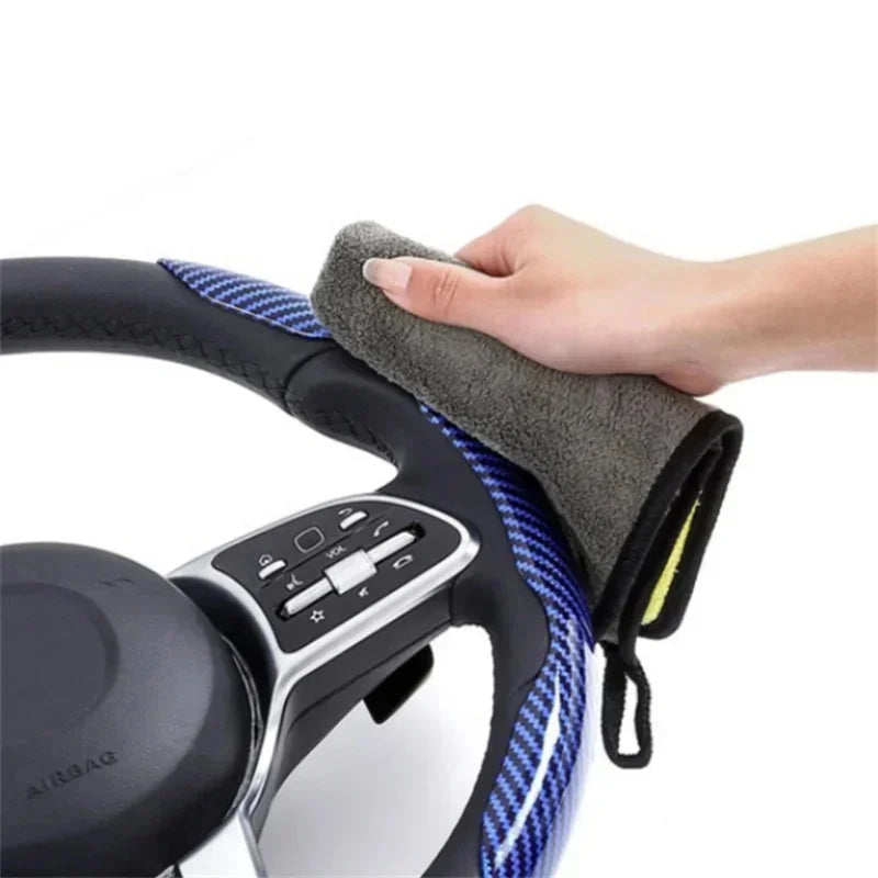 2024 Carbon Fiber Car Steering Wheel Cover (2PCS) - JustUsRacers