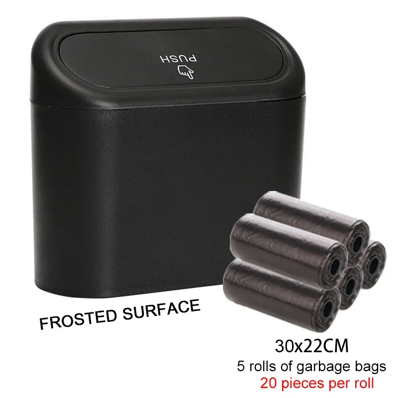 Hanging Car Trash Can with Lid - JustUsRacers