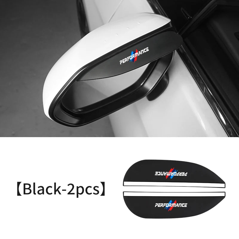 Two black BMW car door handle covers. These replacement parts provide a sleek and modern upgrade to your vehicle's interior, enhancing both the appearance and functionality of your car door handles.