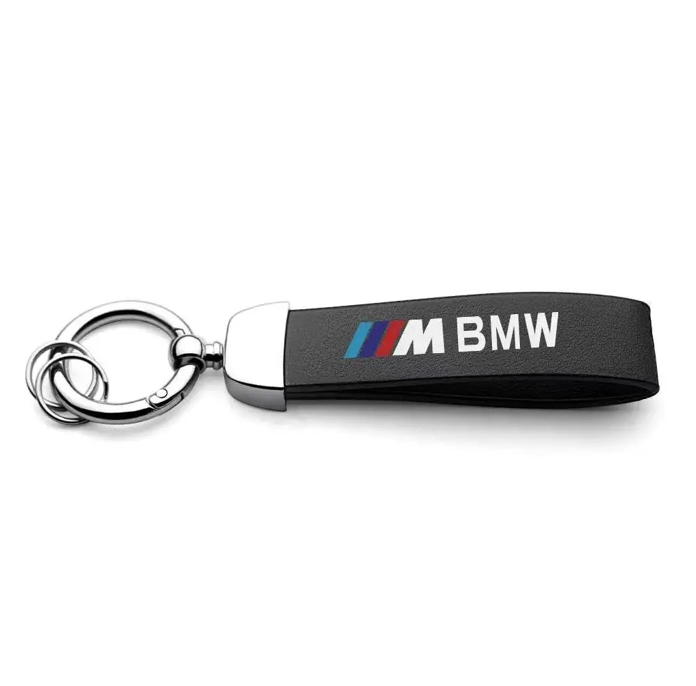 "BMW M Logo Metal Keychain for E36, E39, and E46 models. Authentic BMW accessory."