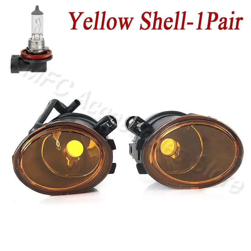 Front Bumper Fog Lamp Assembly with Bulb for BMW 3 Series, M5 E39, M3 E46 - JustUsRacers