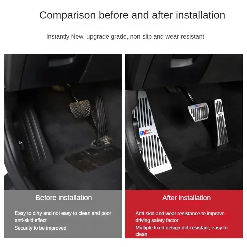 BMW Anti-Slip Foot Rest and Pedal Pads Covers - JustUsRacers