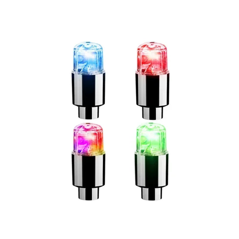 LED wheel lights - 72 high-powered SMD bulbs in a waterproof, UV-resistant housing. Fits valves on cars, bikes, or motorcycle