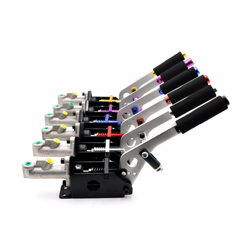 "Universal hydraulic handbrake - horizontally mounted e-brake for racing application."