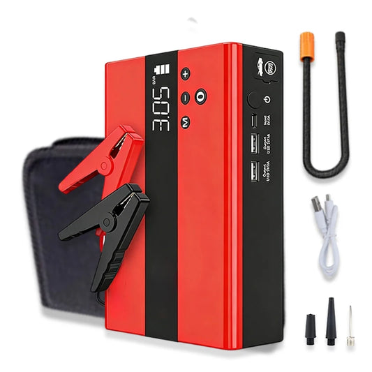 4 in 1 Portable 6000A Car Jump Starter Power Bank With Auto