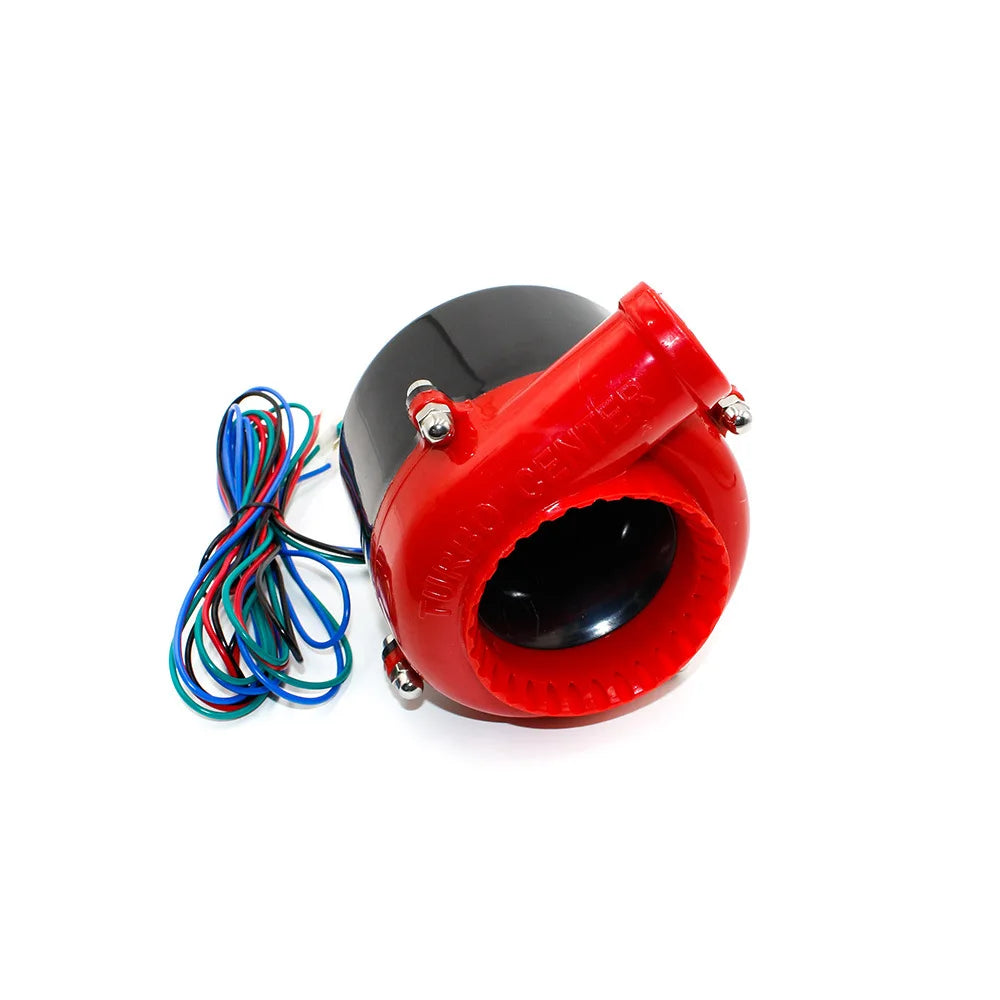 Red ball with attached wire and contrasting black ball - 12V Blow-Off Valve (BOV) simulator for electronic cars.