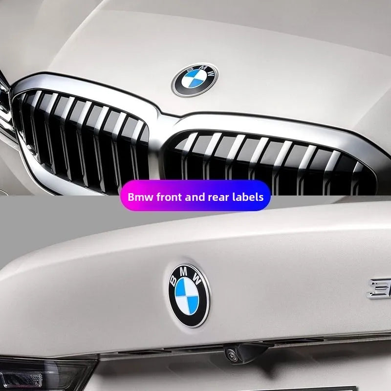 BMW Front/Rear Emblem Badge: 74mm/82mm, replaces bumper cover emblems. Authentic BMW accessories for a perfect fit.