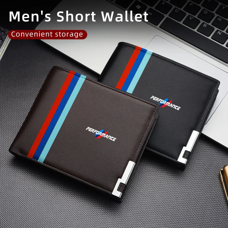 Genuine leather BMW E36 E46 car wallet with card holder for men.