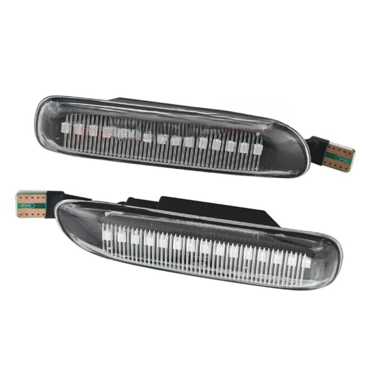 2Pcs Side Marker Fender Turn Signal Light LED Amber Clear BM2570107 For BMW E46 3-series 99-03 316i 318i Car Light Assemblies - JustUsRacers