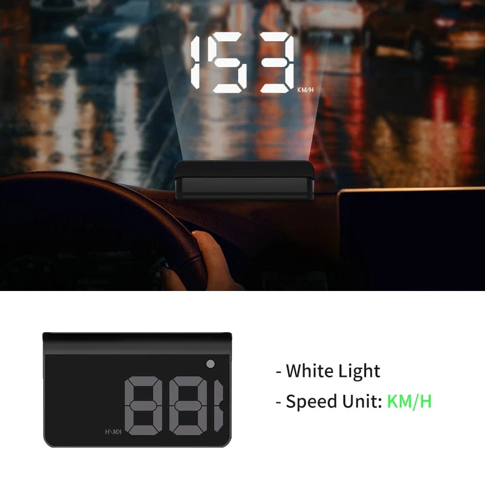 KWHUD Head-up Display (HUD) Car GPS Digital Speedometer - JustUsRacers
