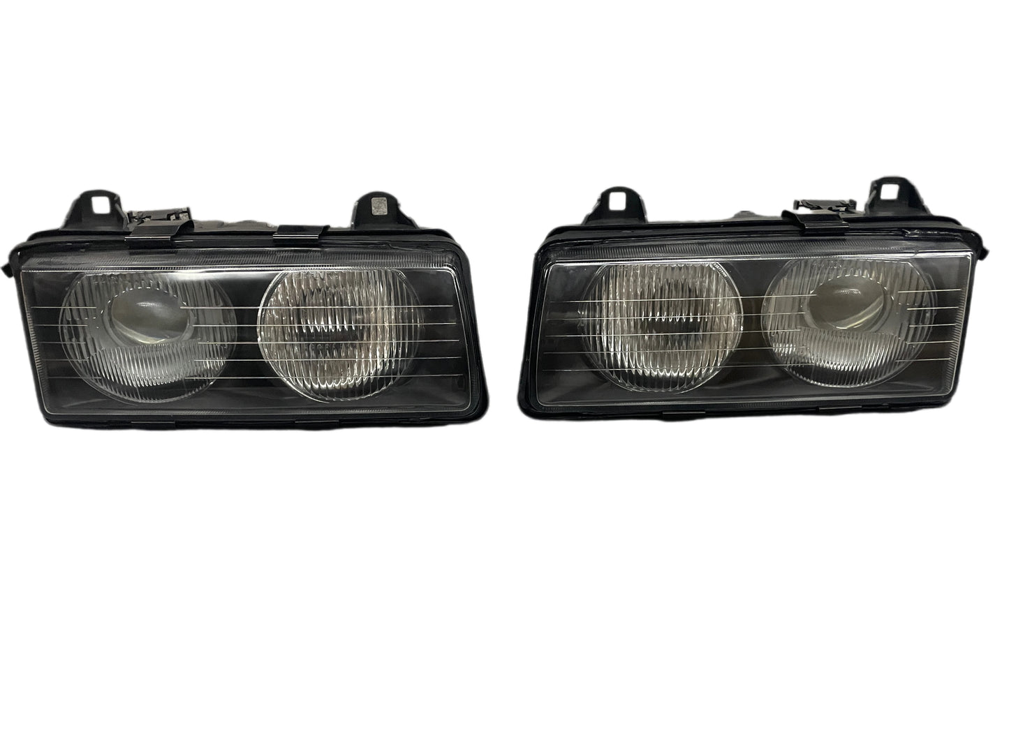 "BMW E36 Euro Projector Headlights (Pair) - Designed for Mercedes-Benz S-Class models, replacing standard headlights with upg