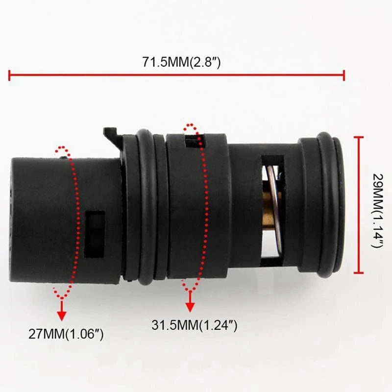 1X Oil Cooler Radiator Coolant Expansion Thermostat Tank For BMW E46 X3 E53 & 2X Black Front Bumper Lower Mesh Grill - JustUsRacers