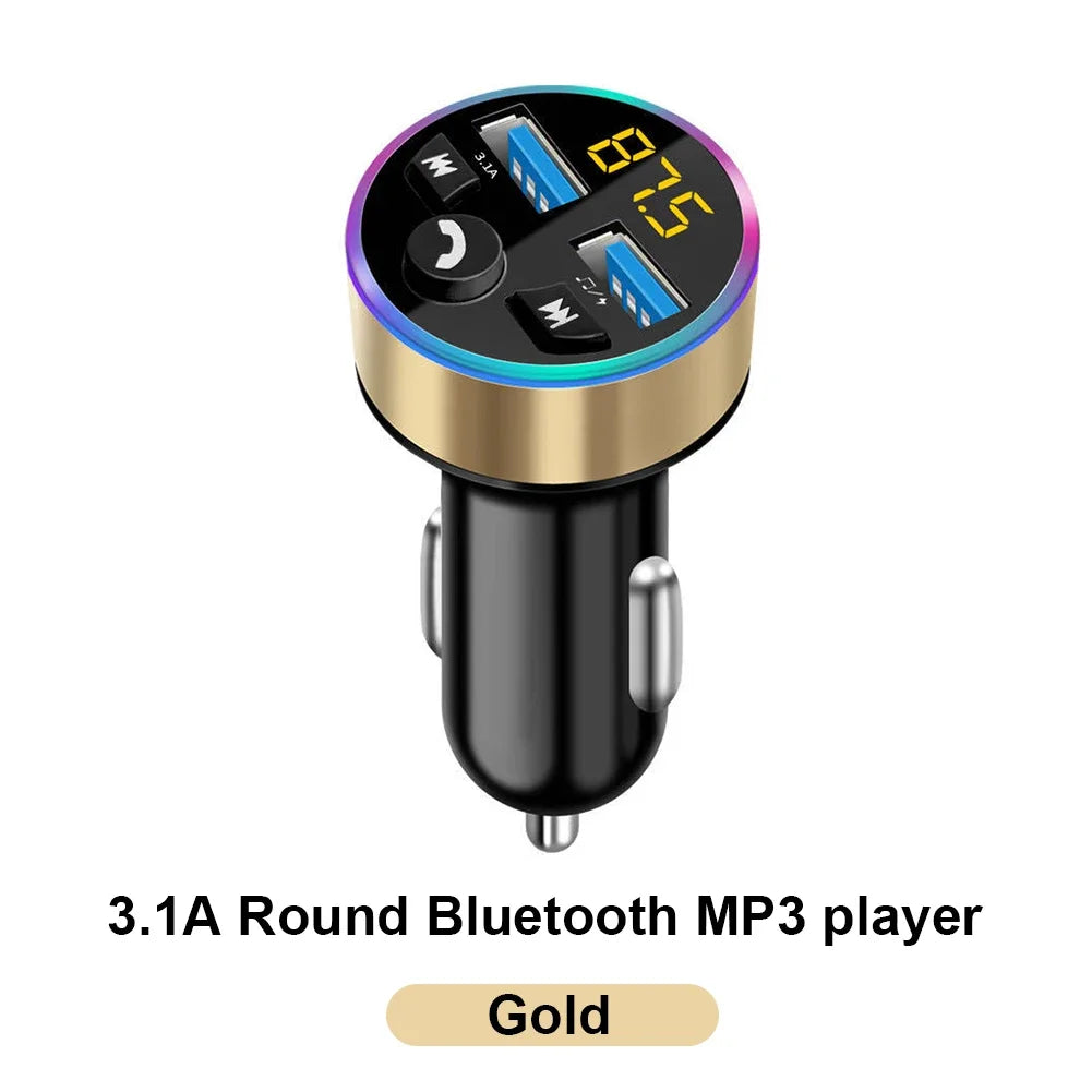 '3-in-1 Bluetooth MP3/FM modulator with fast charging and USB interface. Car audio upgrade.'