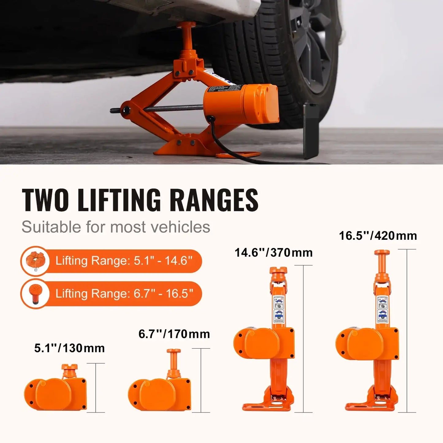 SucceBuy Electric Car Jack 3T with Electric Impact Wrench - JustUsRacers