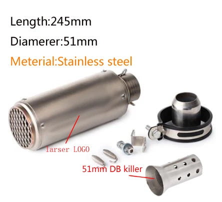 "Suzuki GSX-S1000 / Versys Universal GP Carbon Exhaust - High-performance muffler made of durable metal."