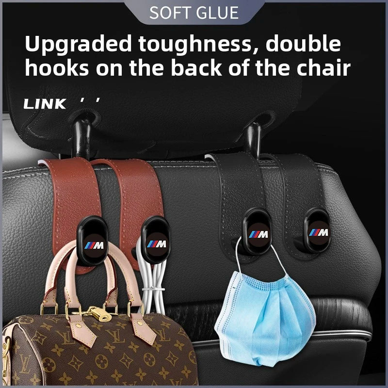 "BMW E36, E39, E46 car seat headrest hooks. Set of 2."