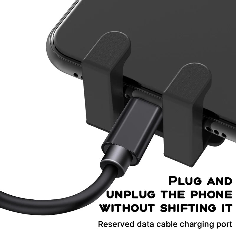 USB-powered universal car vent phone holder with integrated cable management. Improves visibility and safety on the road. Fit