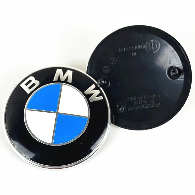 BMW front or rear emblem badge in two sizes: 74mm or 82mm. (1 pc)