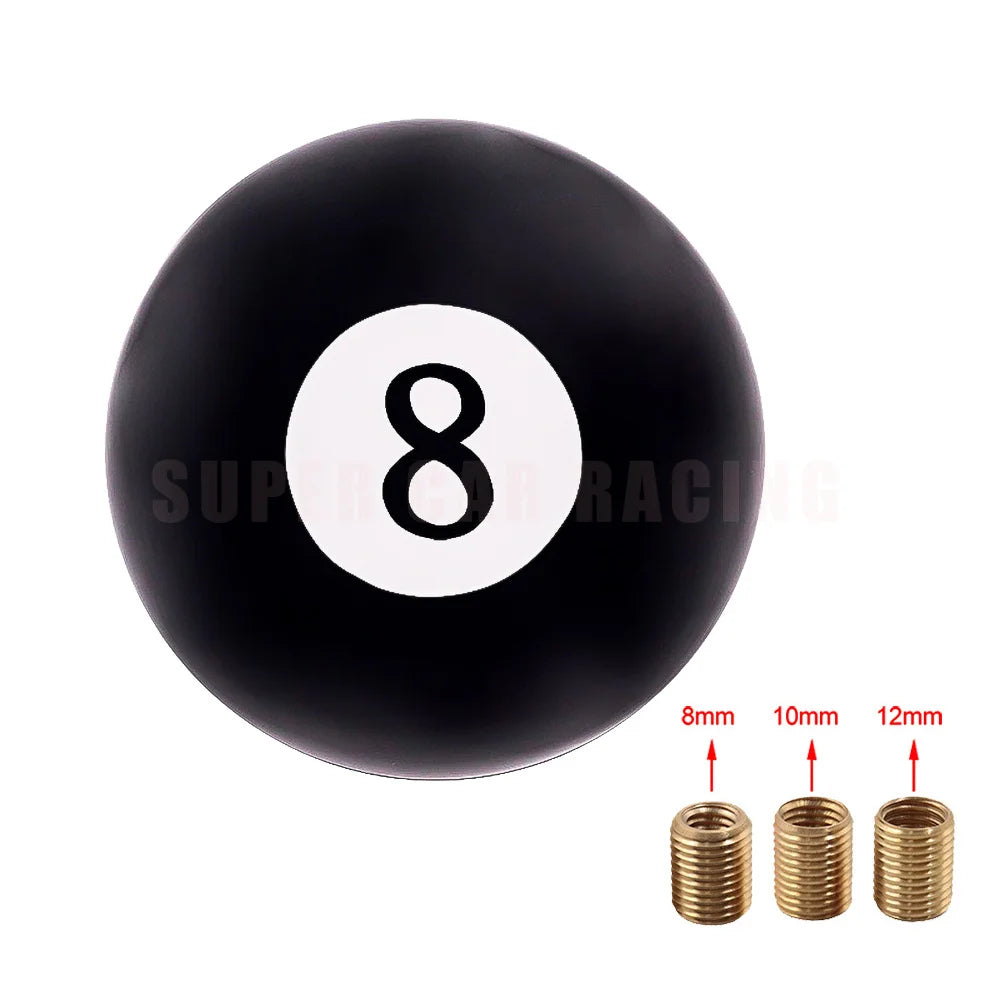 Car Gear Shift Knob Billiard 8-Ball Style - JustUsRacers
