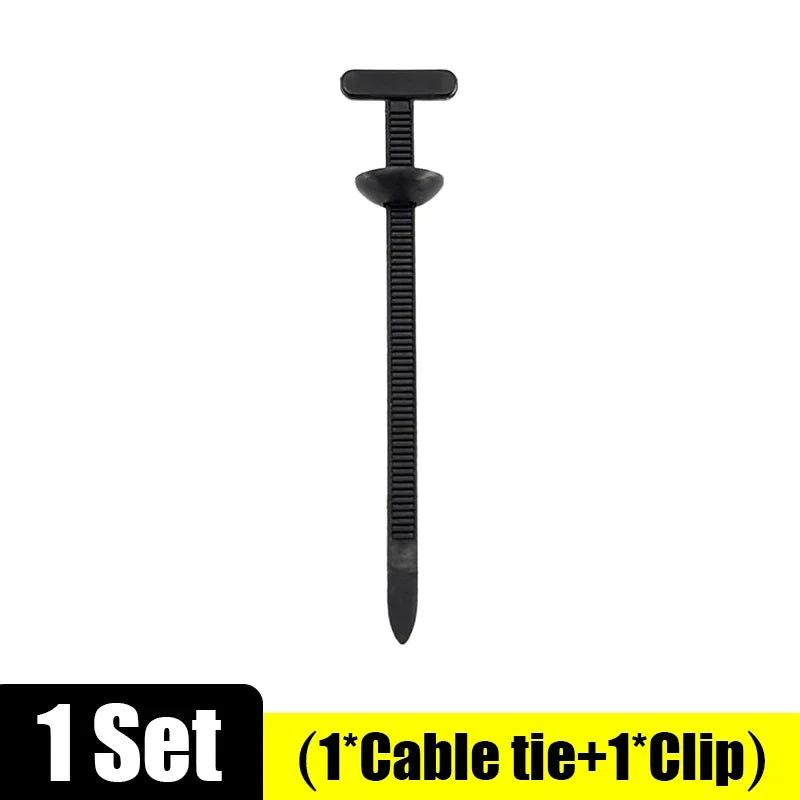 'Nylon cable tie with replacement screw buckle - fits 500mm cables. Professional organization tool.'