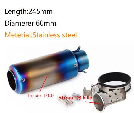 "Universal GP Carbon Exhaust: Keyed component for Suzuki GSX-S1000/Versys motorcycles."