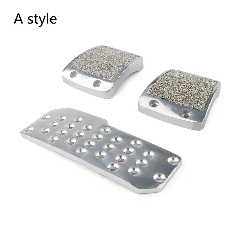 "Aluminum brake, clutch, and gas pedal set for Honda Civic/Accord."