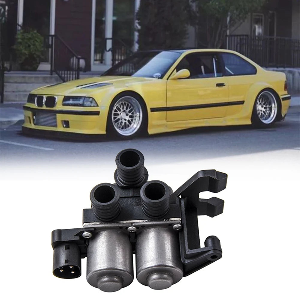Heater control valve for BMW E36 models (318i-M3). This part attaches to the car's rear bumper.