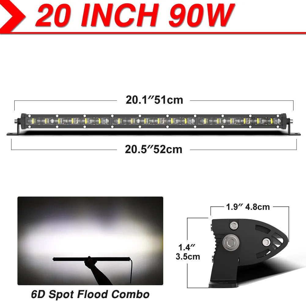 6D Ultra Strip LED Light Bar - JustUsRacers